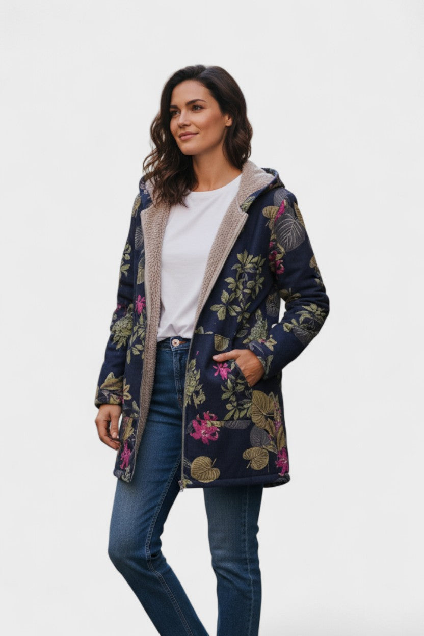 Fleural™ – Giacca in fleece floreale A minha loja