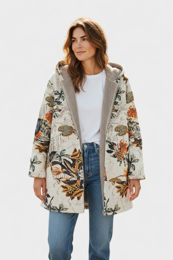Fleural™ – Giacca in fleece floreale A minha loja