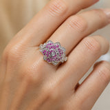 Anello in Argento con Design Floreale Maestoso