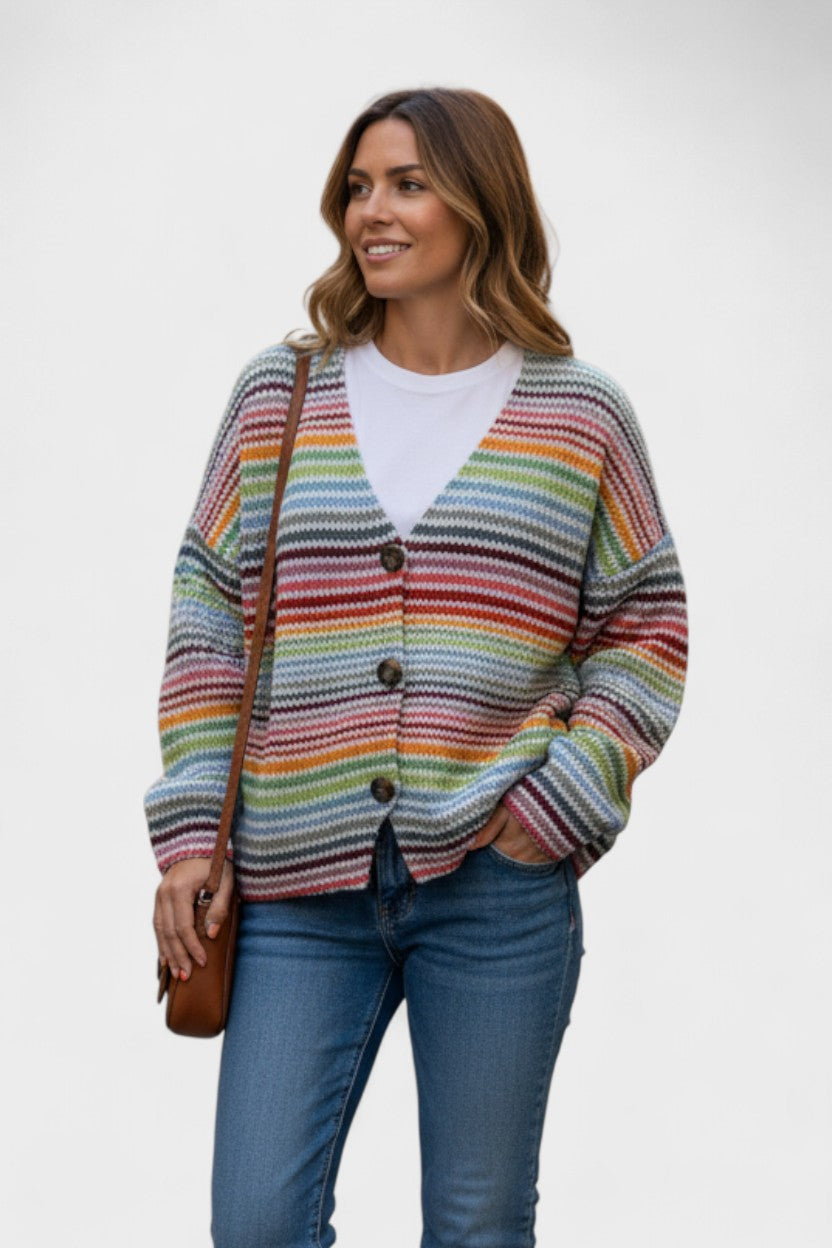 Fran™ | Cardigan vivace con bottoni A minha loja
