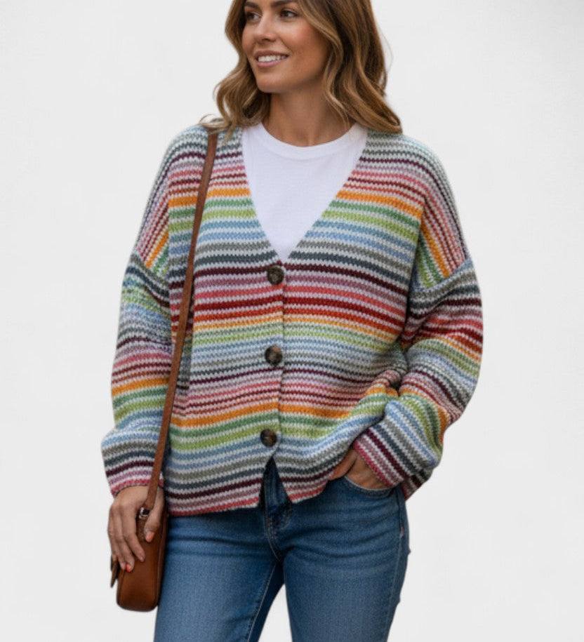 Fran™ | Cardigan vivace con bottoni A minha loja