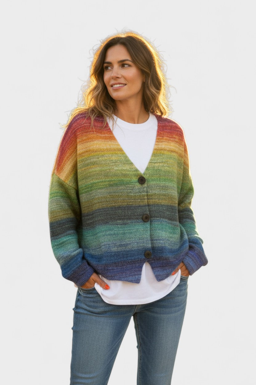 Fran™ | Cardigan vivace con bottoni A minha loja