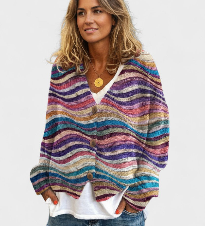 Fran™ | Cardigan vivace con bottoni A minha loja