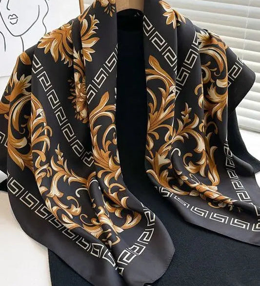 Galina Musta Foulard (100 % Seta - 88 cm) A minha loja