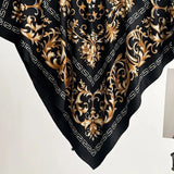 Galina Musta Foulard (100 % Seta - 88 cm) A minha loja