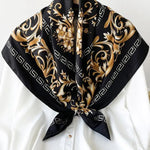 Galina Musta Foulard (100 % Seta - 88 cm) A minha loja