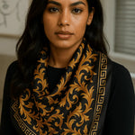 Galina Musta Foulard (100 % Seta - 88 cm) A minha loja