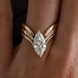 Set di Anelli con Taglio Marquise