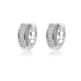 Orecchini a cerchio in zirconia cubica dal design intramontabile