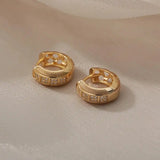 Orecchini a cerchio in zirconia cubica dal design intramontabile