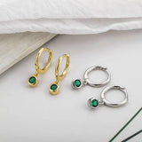 Brillanti Orecchini in Zircone Verde