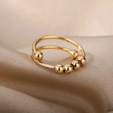 Anello Antistress con Perline per Combattere l'Ansia