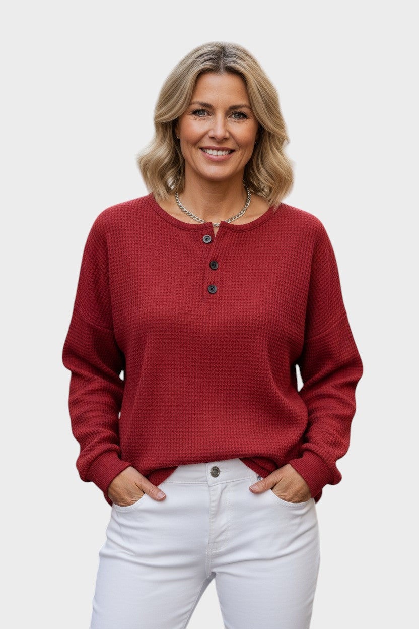 Michaela – Maglione da donna elegante con bottoni A minha loja
