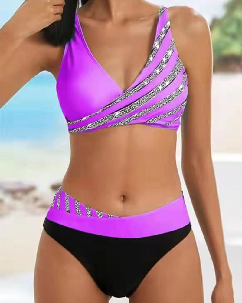 Mona - Bikini con Stampa in Toni Caldi A minha loja