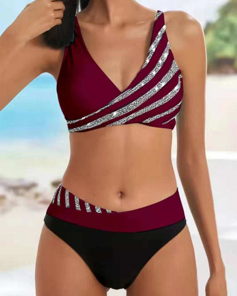 Mona - Bikini con Stampa in Toni Caldi A minha loja