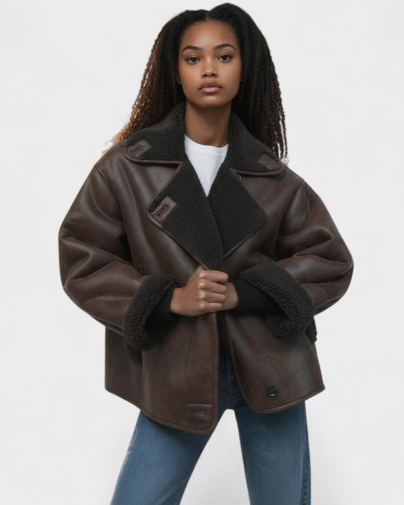 Isabelle™ Giacca in Pelle Donna A minha loja