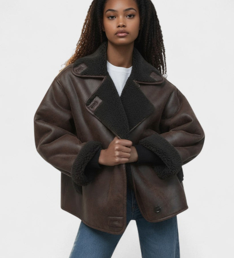 Isabelle™ Giacca in Pelle Donna A minha loja