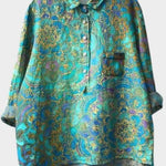 Ivonne | Blusa floreale premium elegante per l'uso quotidiano A minha loja
