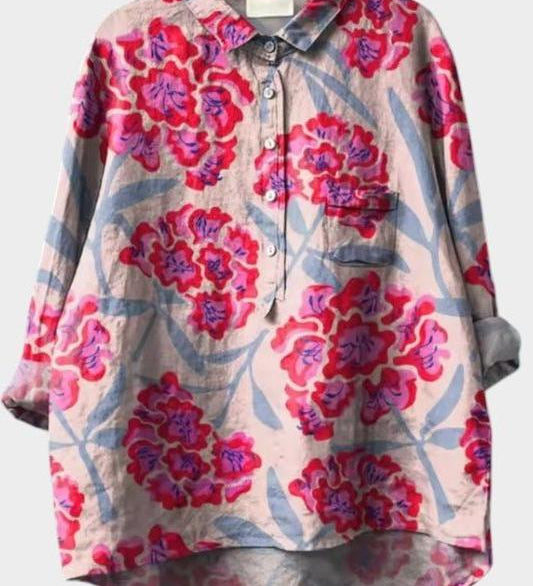 Jasminka | Blusa premium elegante con bordo in pizzo per un look perfetto A minha loja