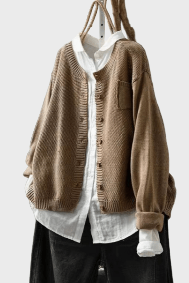 Cardigan lavorato a maglia morbido A minha loja