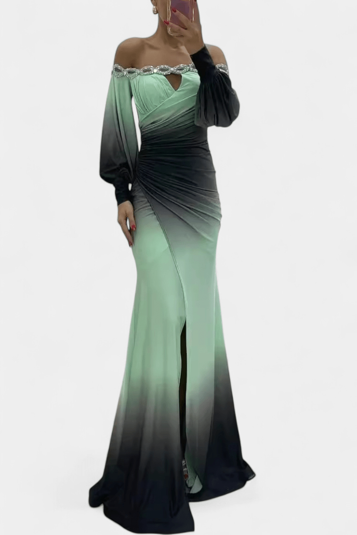 Julitta Maxi Abito™ | Design con spalle scoperte A minha loja