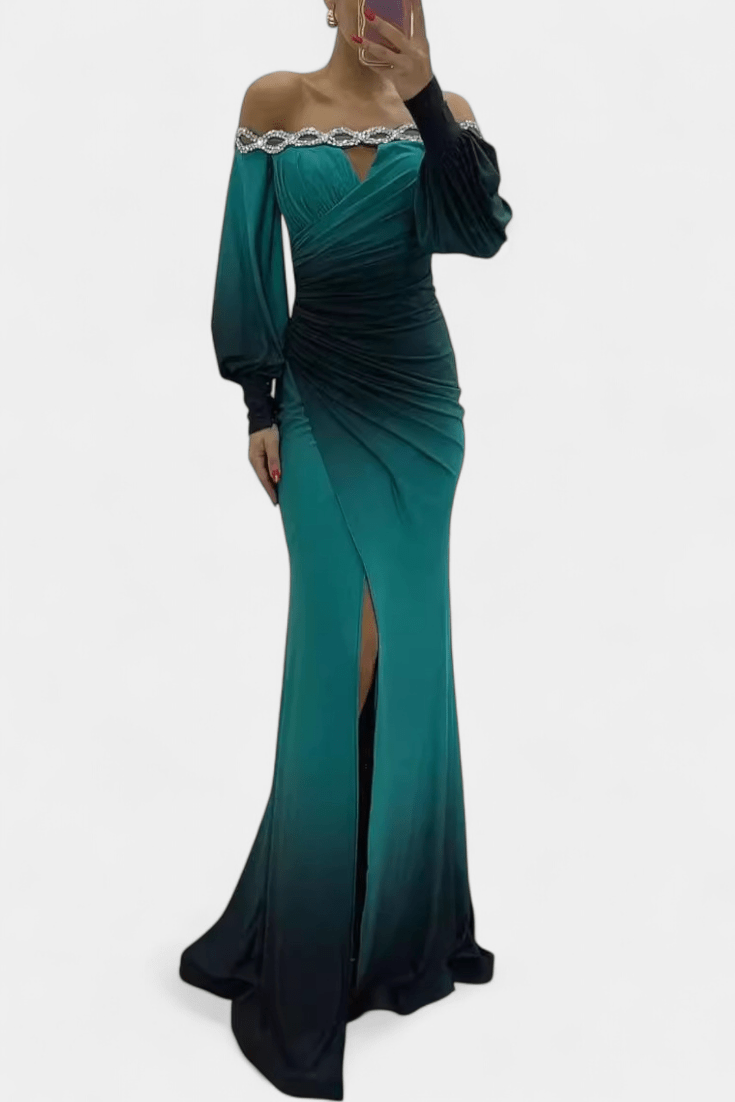 Julitta Maxi Abito™ | Design con spalle scoperte A minha loja