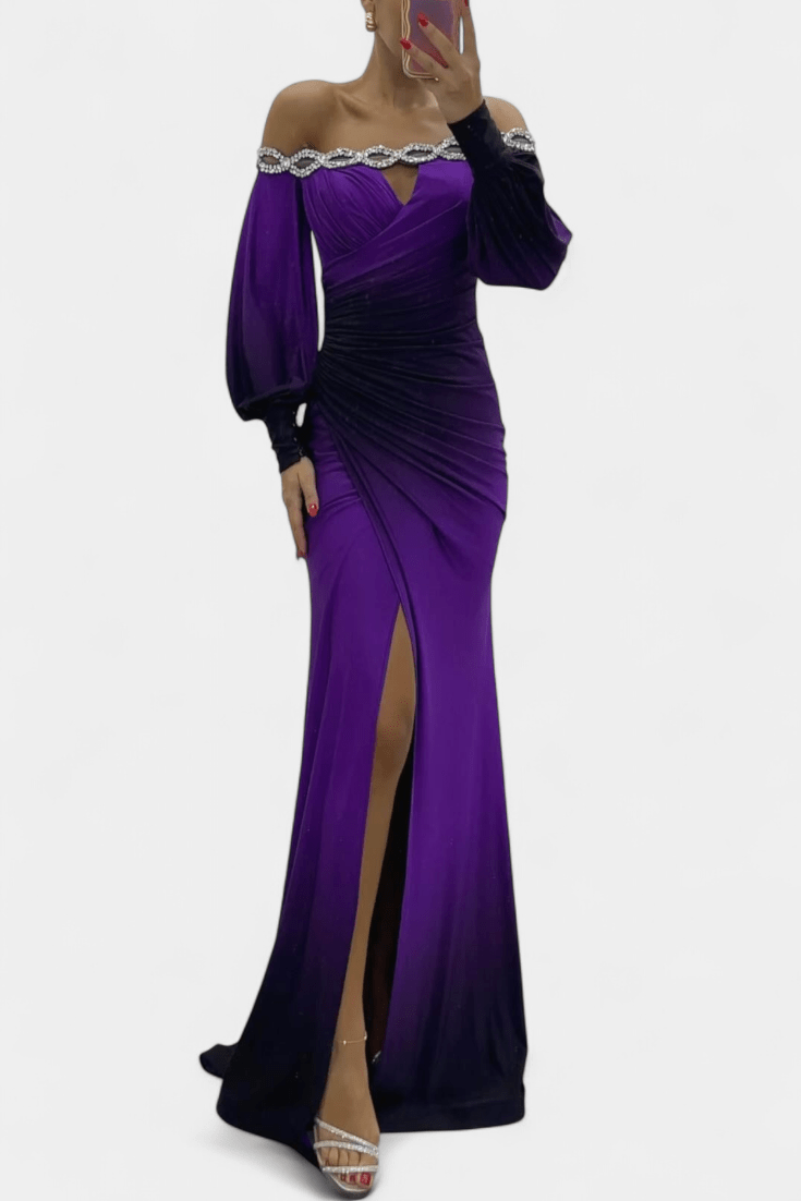Julitta Maxi Abito™ | Design con spalle scoperte A minha loja