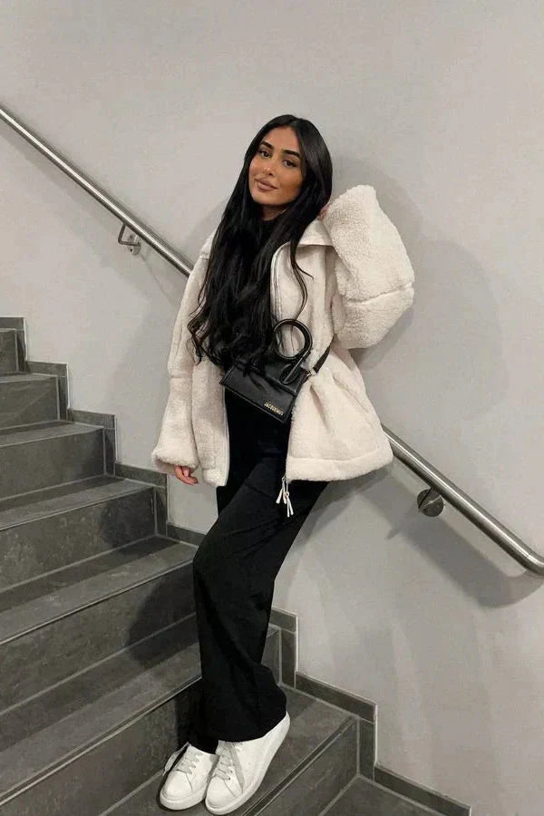 Kaja™ | Cappotto teddy elegante A minha loja