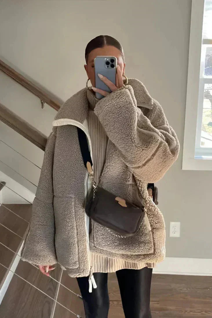 Kaja™ | Cappotto teddy elegante A minha loja
