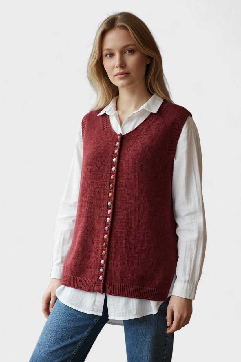 Karmen™ | Gilet Lavorato Elegante A minha loja