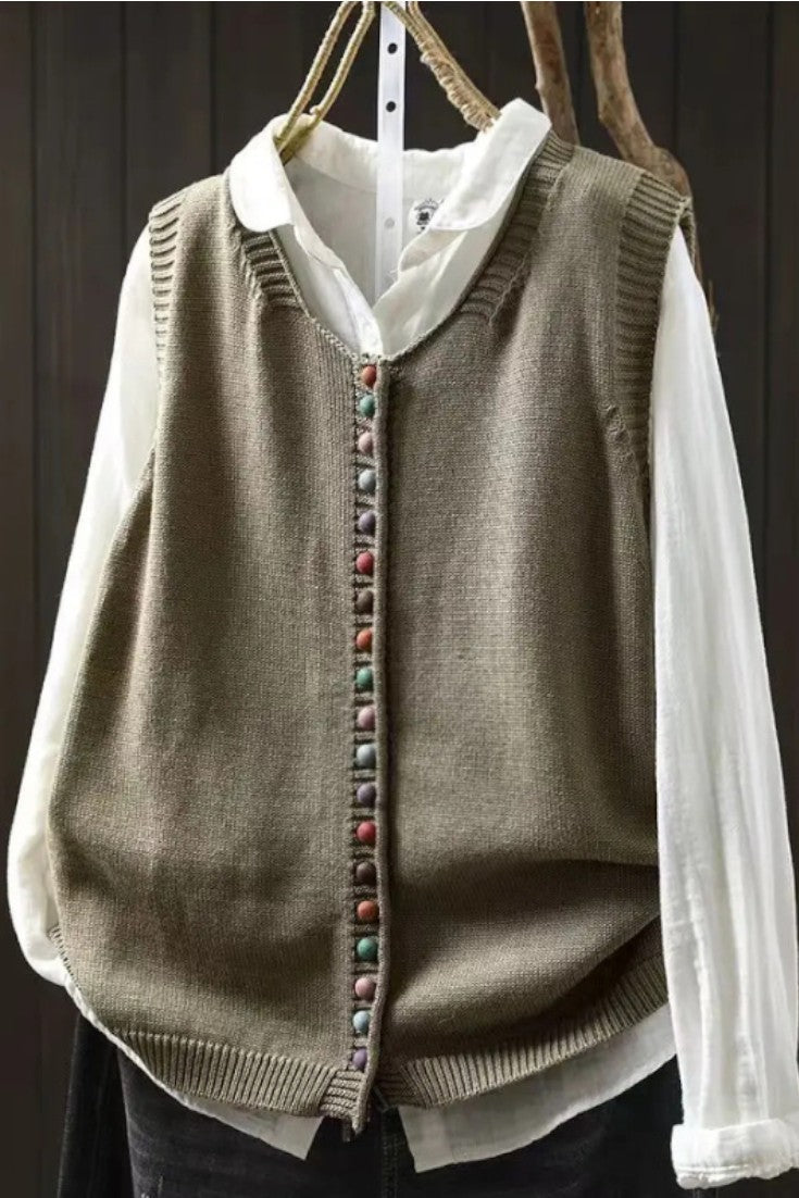 Karmen™ | Gilet Lavorato Elegante A minha loja