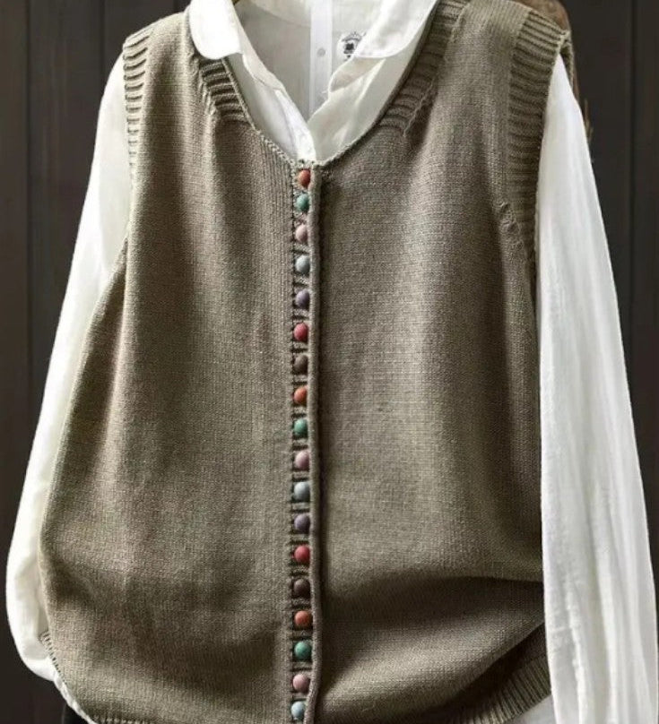 Karmen™ | Gilet Lavorato Elegante A minha loja