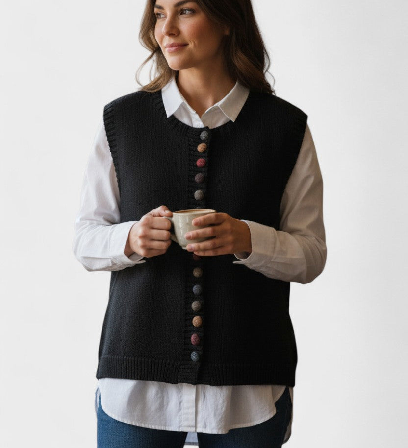 Karmen™ | Gilet Lavorato Elegante A minha loja
