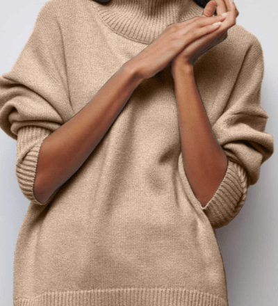 Katrielle™ Maglione con colletto alto A minha loja