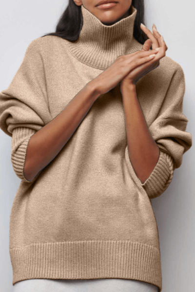 Katrielle™ Maglione con colletto alto A minha loja