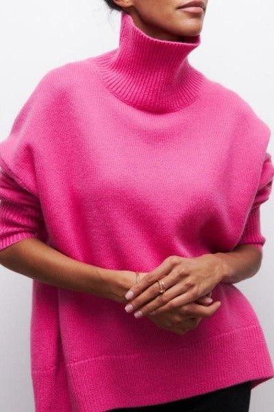 Katrielle™ Maglione con colletto alto A minha loja
