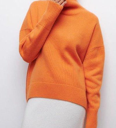 Katrielle™ Maglione con colletto alto A minha loja
