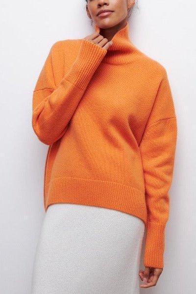 Katrielle™ Maglione con colletto alto A minha loja