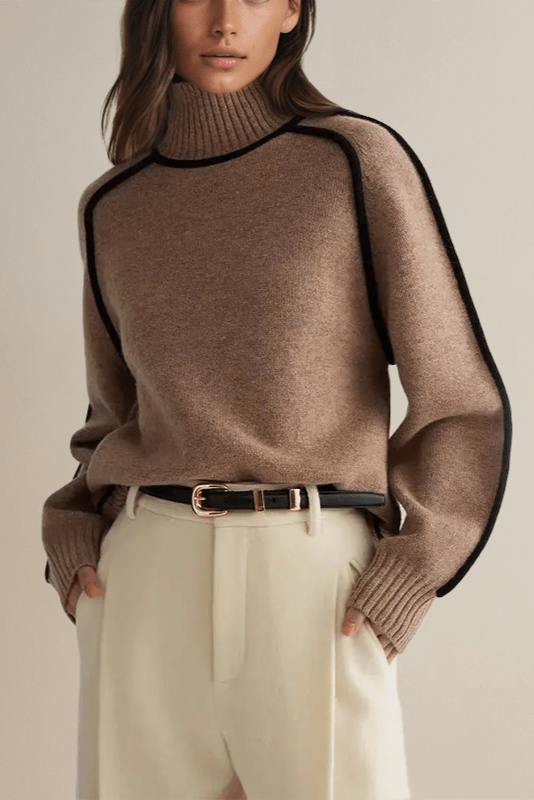 Lara™ Maglione con colletto alto A minha loja