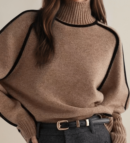 Lara™ Maglione con colletto alto A minha loja