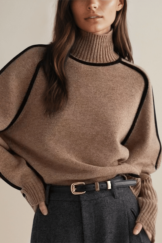 Lara™ Maglione con colletto alto A minha loja