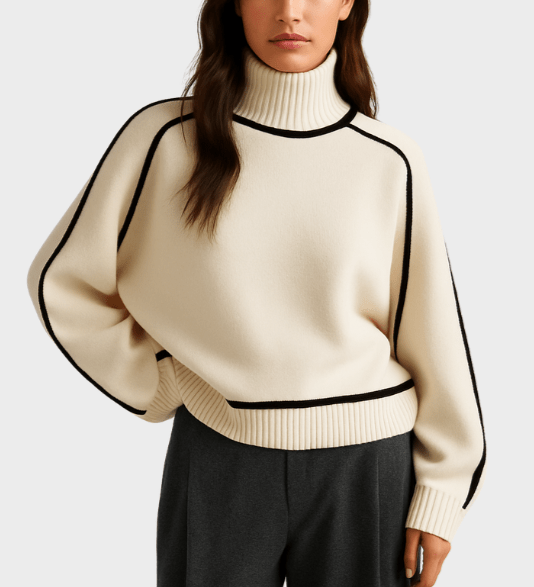 Lara™ Maglione con colletto alto A minha loja