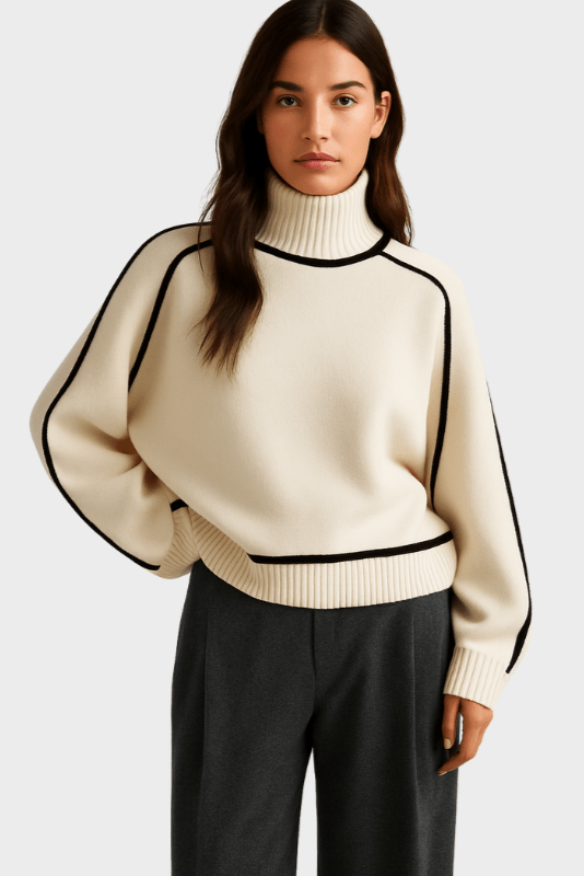 Lara™ Maglione con colletto alto A minha loja