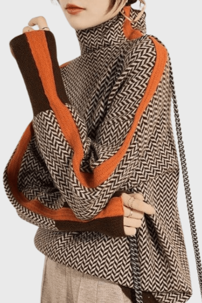Leena™ Maglione con colletto alto A minha loja