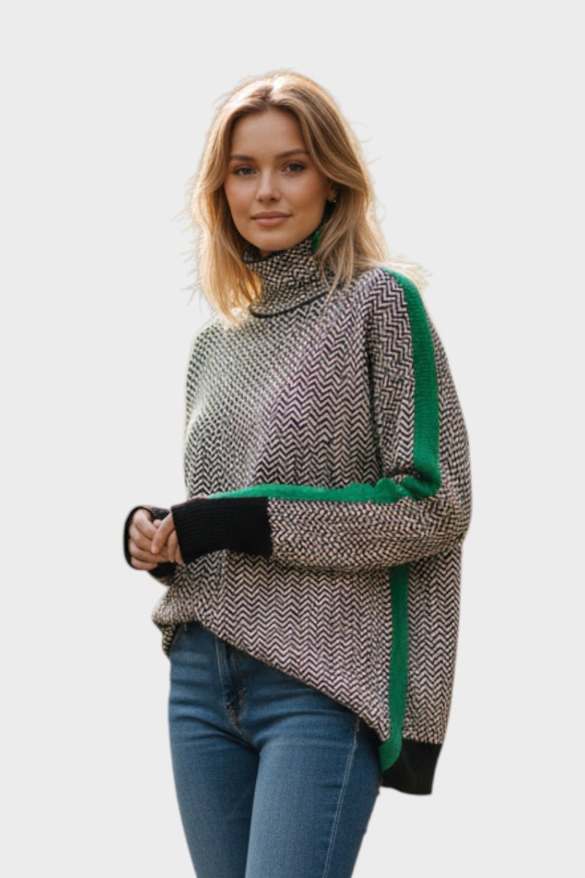 Leena™ Maglione con colletto alto A minha loja