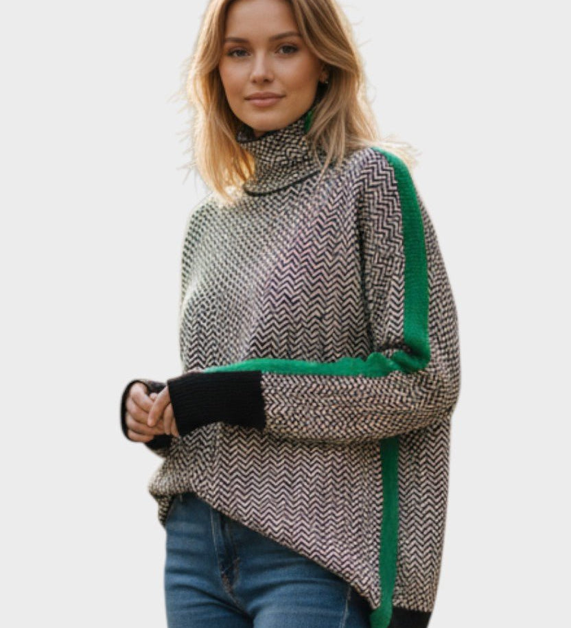 Leena™ Maglione con colletto alto A minha loja