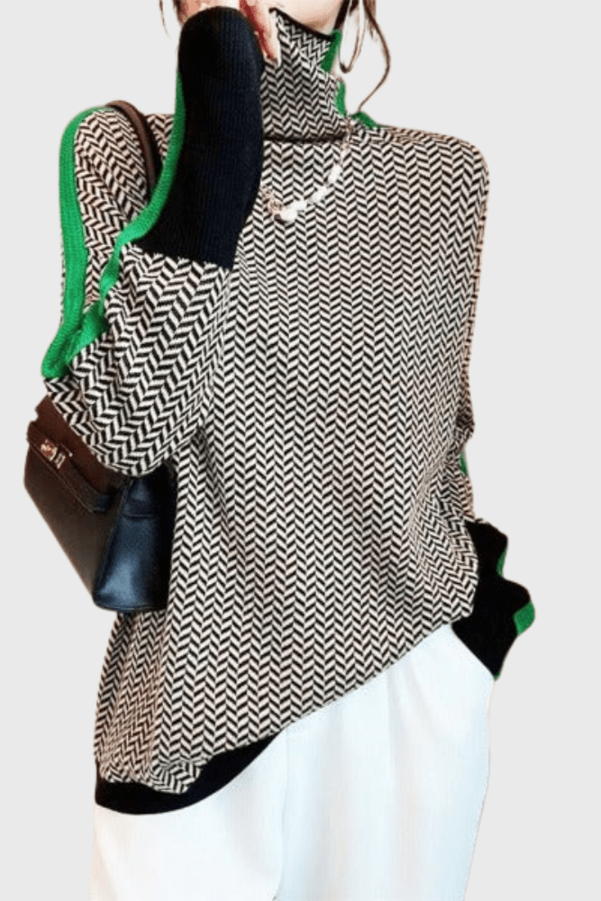 Leena™ Maglione con colletto alto A minha loja