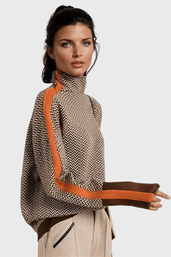 Leena™ Maglione con colletto alto A minha loja