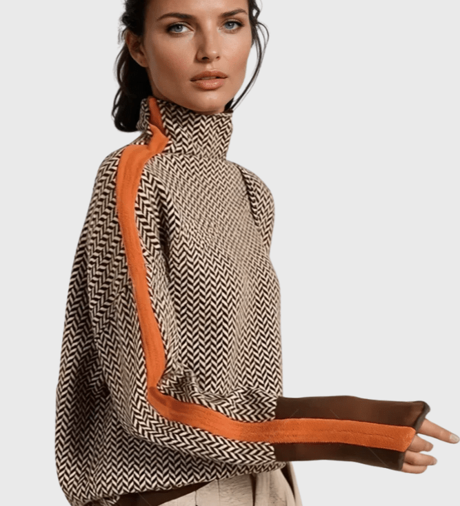 Leena™ Maglione con colletto alto A minha loja