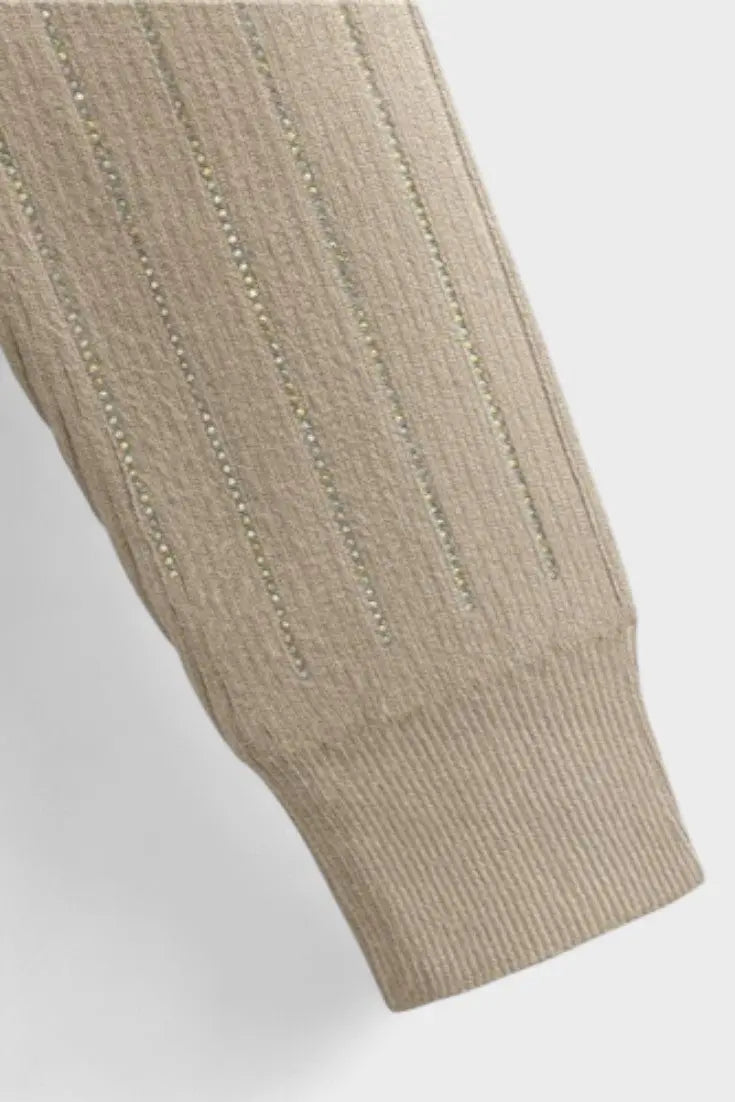 Liana™ | Completo lavorato a maglia con dettagli in strass A minha loja